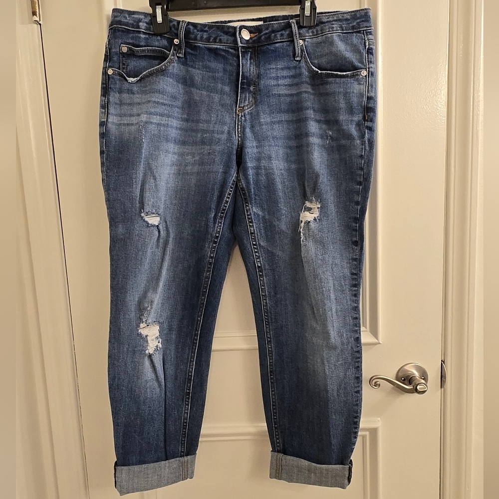 Maurices Blue Boyfriend Jeans